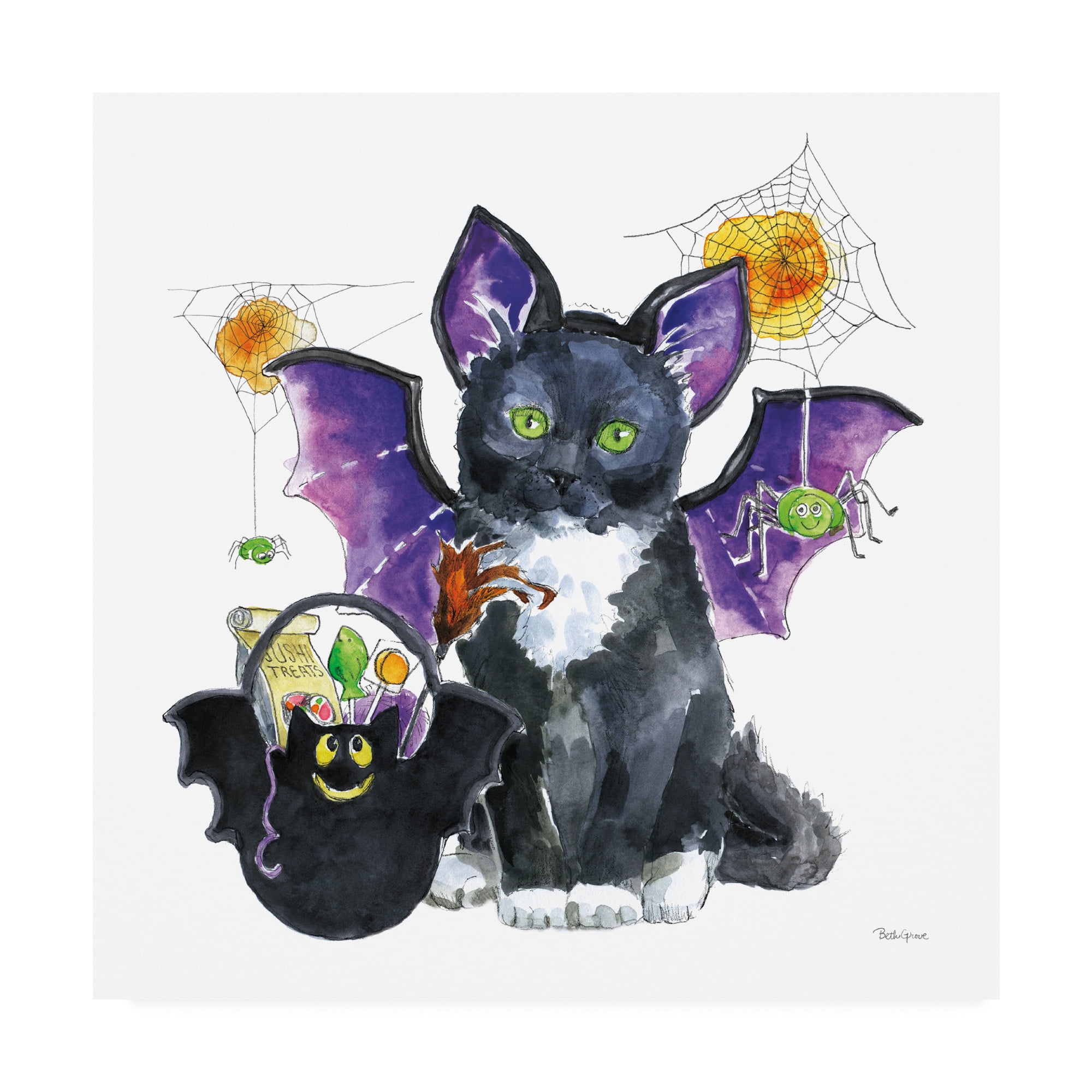 Trademark Fine Art 'Halloween Pets VI' Canvas Art by Beth Grove