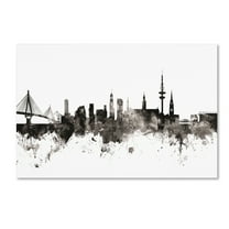 Trademark Fine Art 'Hamburg Germany Skyline III' Canvas Art by Michael Tompsett