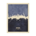 thumbnail image 1 of Trademark Fine Art 'Hamburg Germany Skyline Navy' Canvas Art by Michael Tompsett, 1 of 3