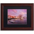 thumbnail image 1 of Trademark Fine Art "Hamn?y Harbor Light" Canvas Art by Michael Blanchette Photography Black Matte, Wood Frame, 1 of 1