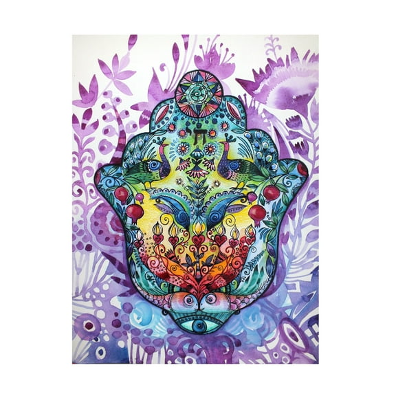 Trademark Fine Art 'Hamsa' Canvas Art by Oxana Ziaka