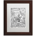 thumbnail image 1 of Trademark Fine Art "Hamsa Hand" Canvas Art by KCDoodleArt White Matte, Wood Frame, 1 of 4