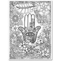 Trademark Fine Art "Hamsa Hand" Canvas Art by KCDoodleArt