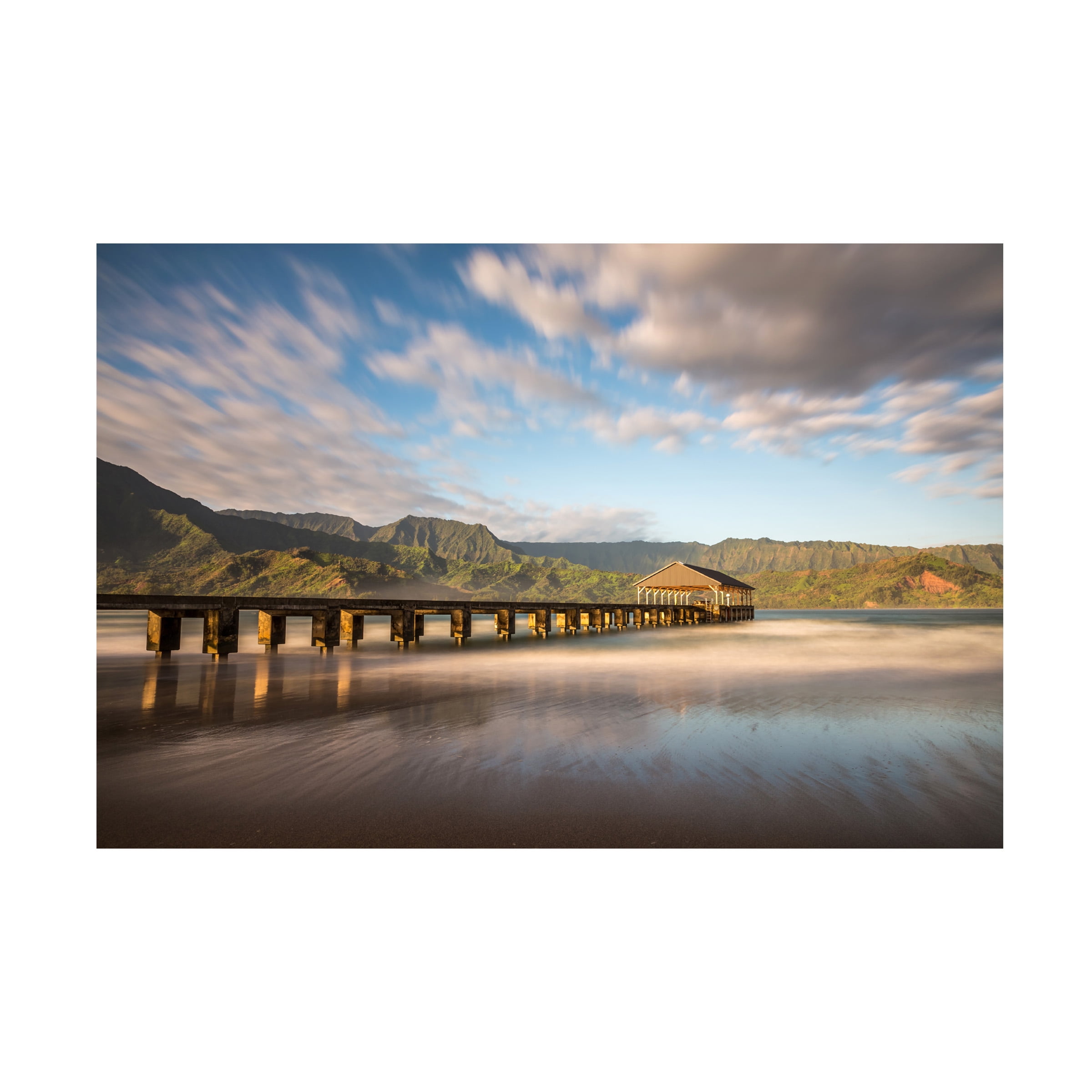 Trademark Fine Art Pierre Leclerc Hanalei Bay Pier Canvas Wall Art - 30x47