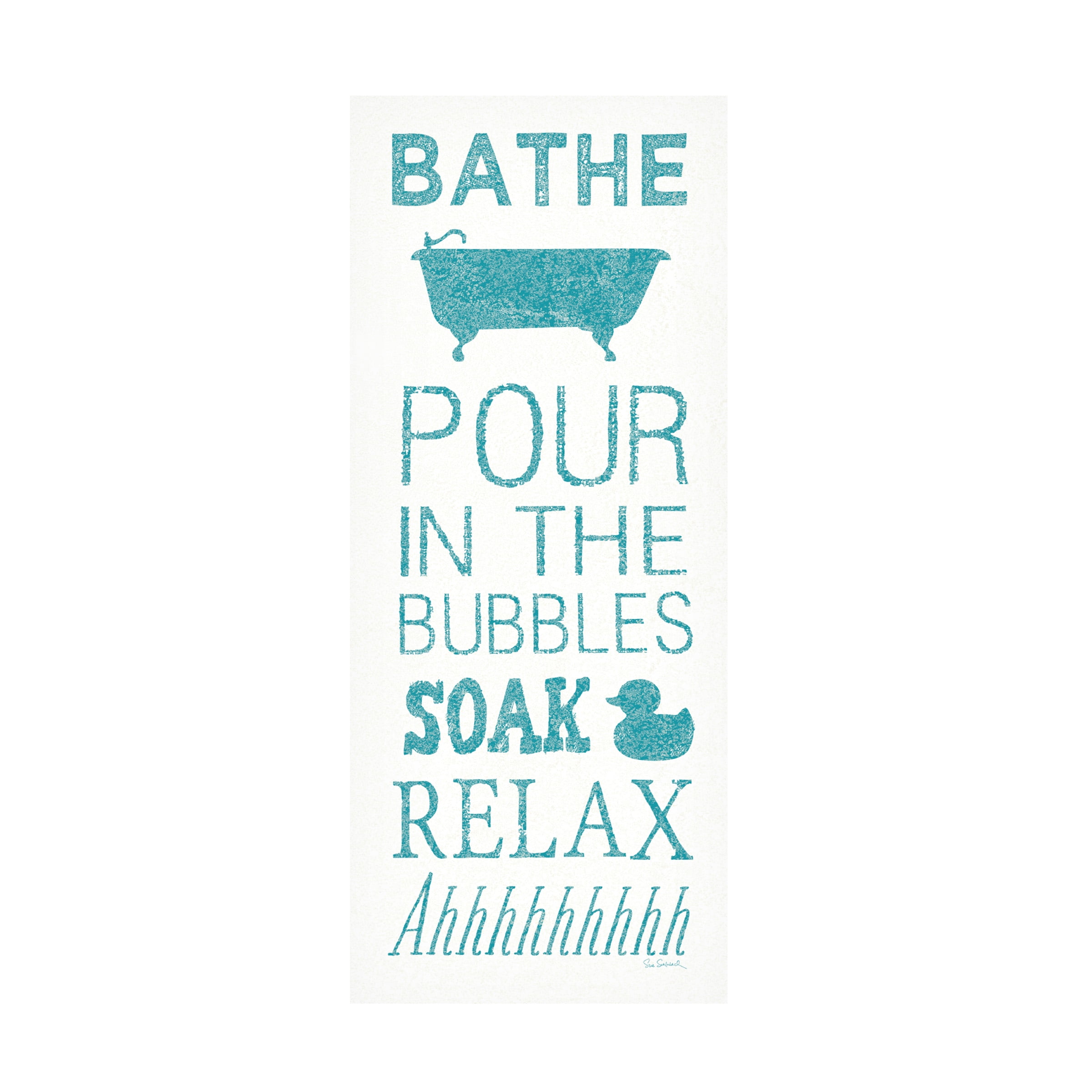 Trademark Fine Art 'Hand Towel Bath' Canvas Art by Sue Schlabach