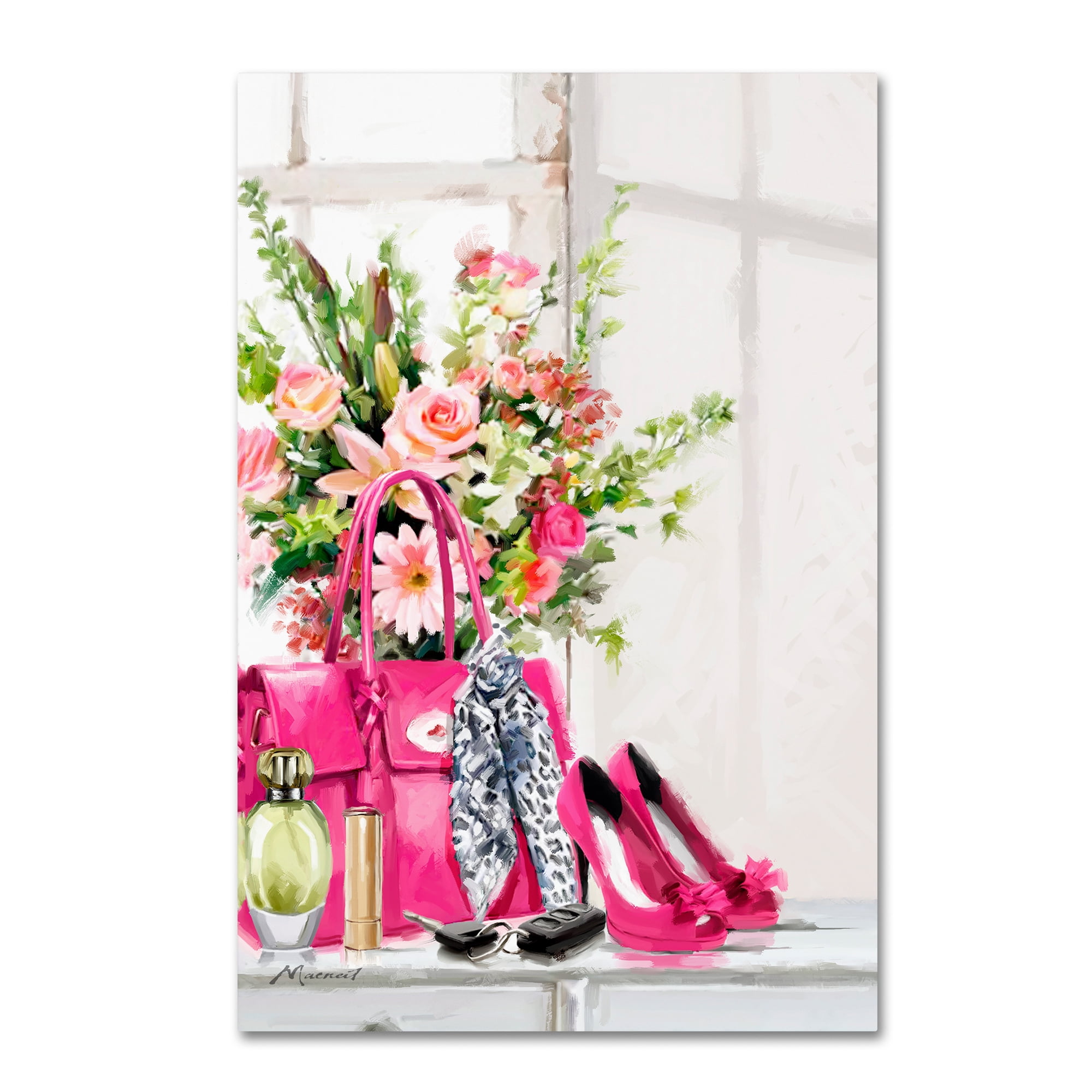 Macneil Studio Handbag Canvas Art with Hidden Wooden Frame