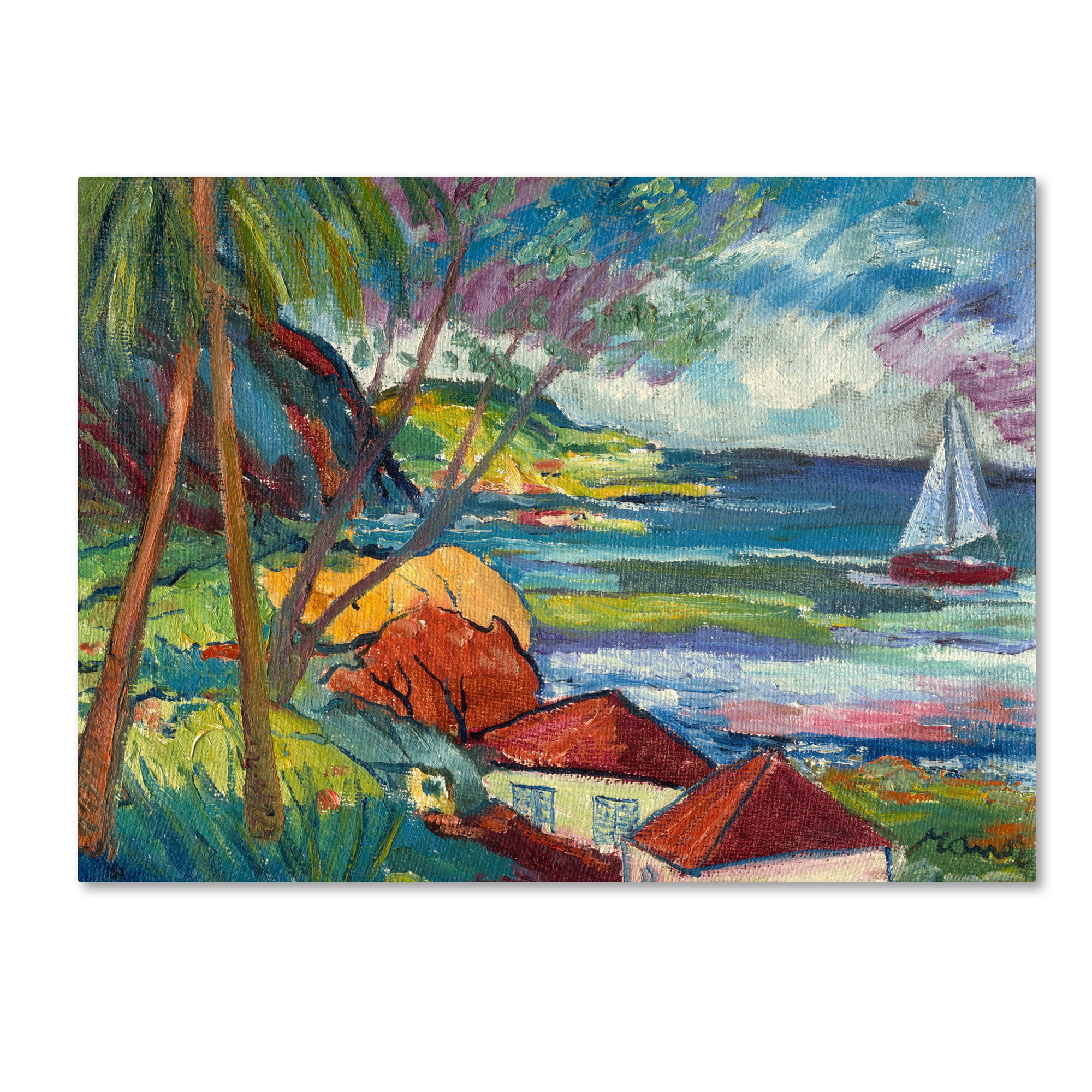 Trademark Fine Art "Hanna Bay 2" Canvas Art by Manor Shadian