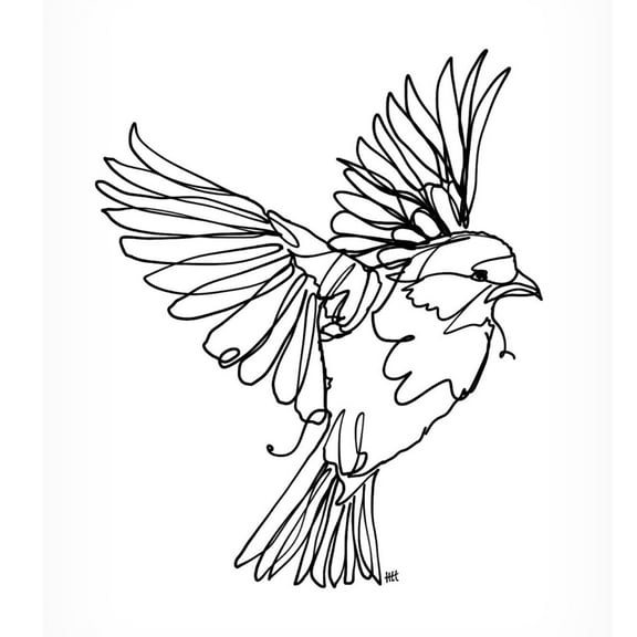 Trademark Fine Art Hanna Lee Tidd If You're a Bird Canvas Wall Art