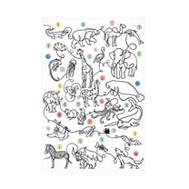 Trademark Fine Art Hanna Lee Tidd The Animal Alphabet Canvas Wall Art