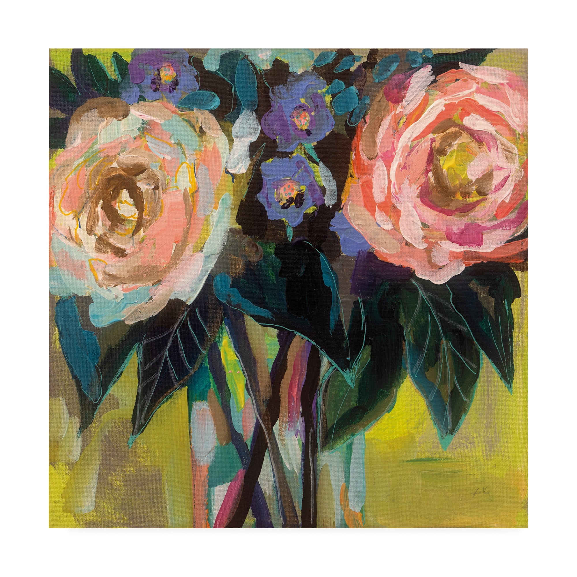 Trademark Fine Art 'Happy Couple' Canvas Art by Jeanette Vertentes