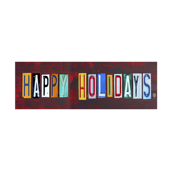 Trademark Fine Art 'Happy Holidays' Canvas Art by Design Turnpike