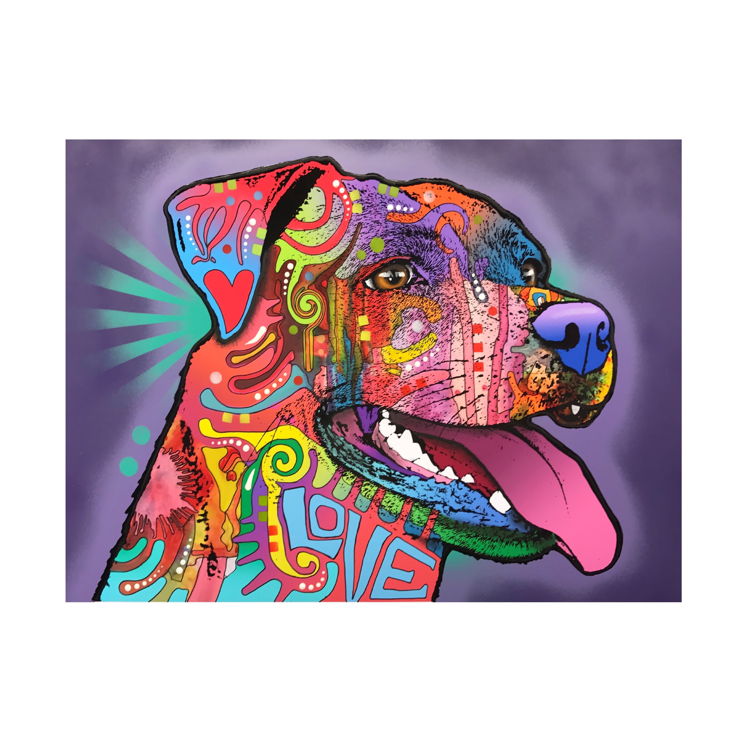 Trademark Fine Art 'Happy Lab' Canvas Art by Dean Russo
