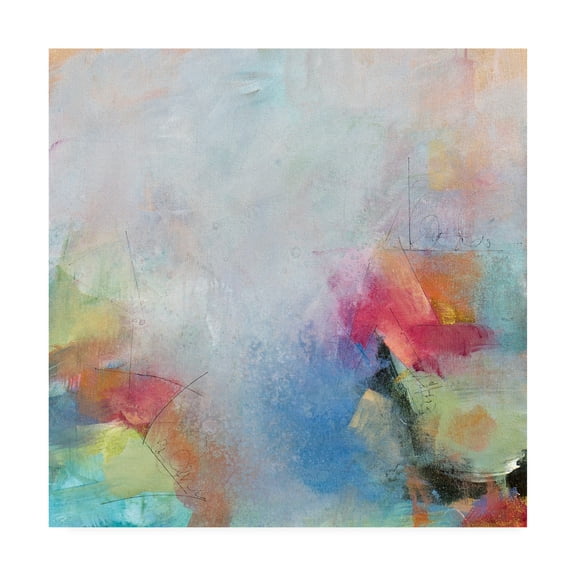 Trademark Fine Art 'Happy Place Abstract' Canvas Art by Karen Hal
