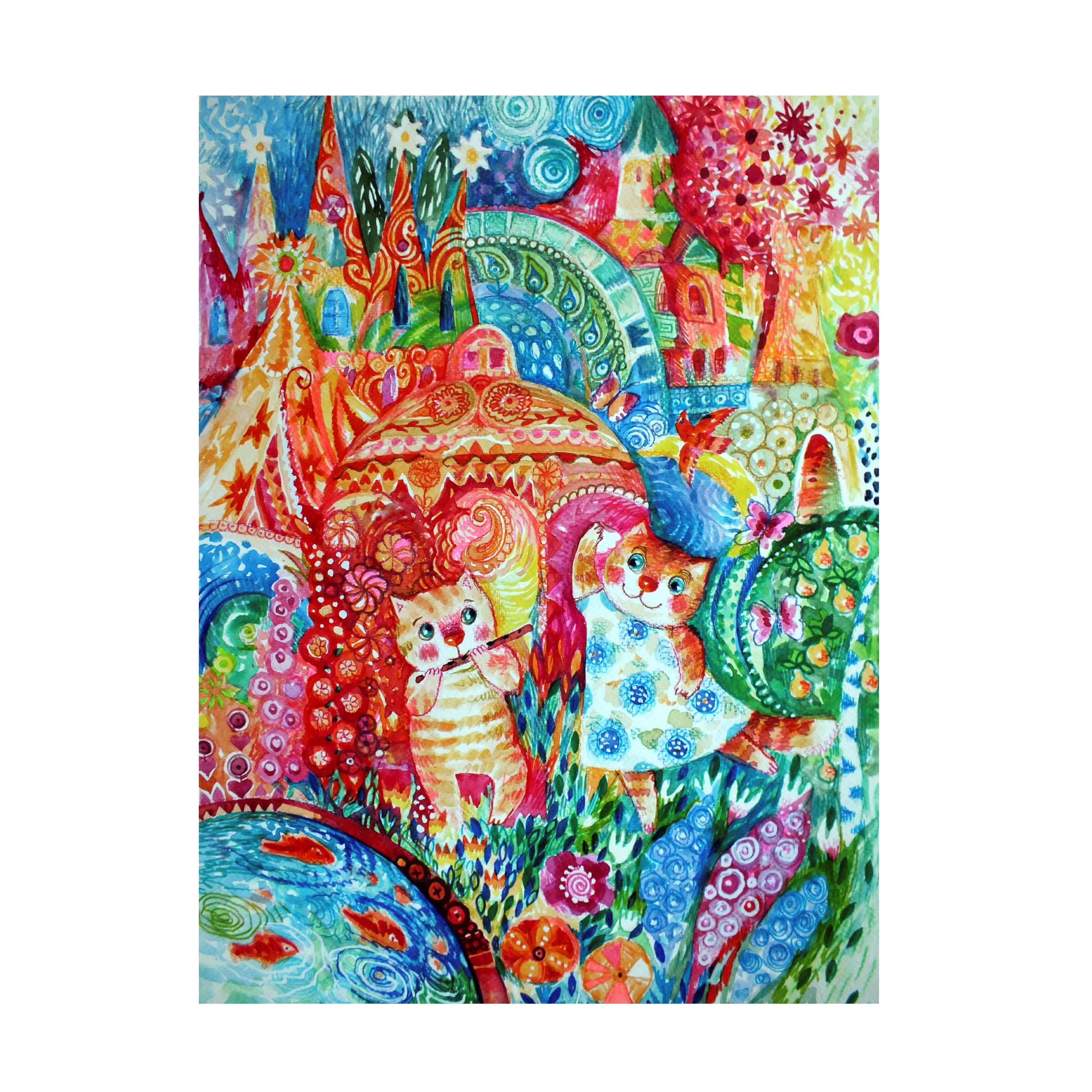 Trademark Fine Art 'Happy Summer 2' Canvas Art by Oxana Ziaka