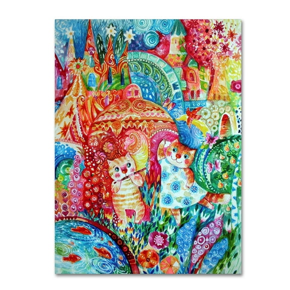 Trademark Fine Art 'Happy Summer 2' Canvas Art by Oxana Ziaka