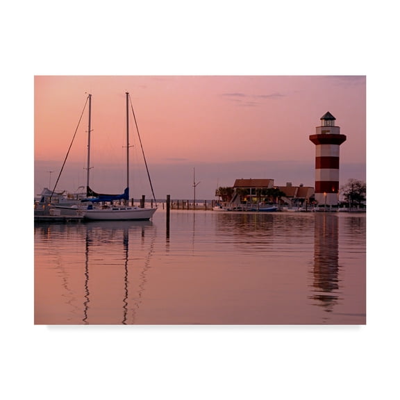 Trademark Fine Art 'Harbortown' Canvas Art by J.D. Mcfarlan
