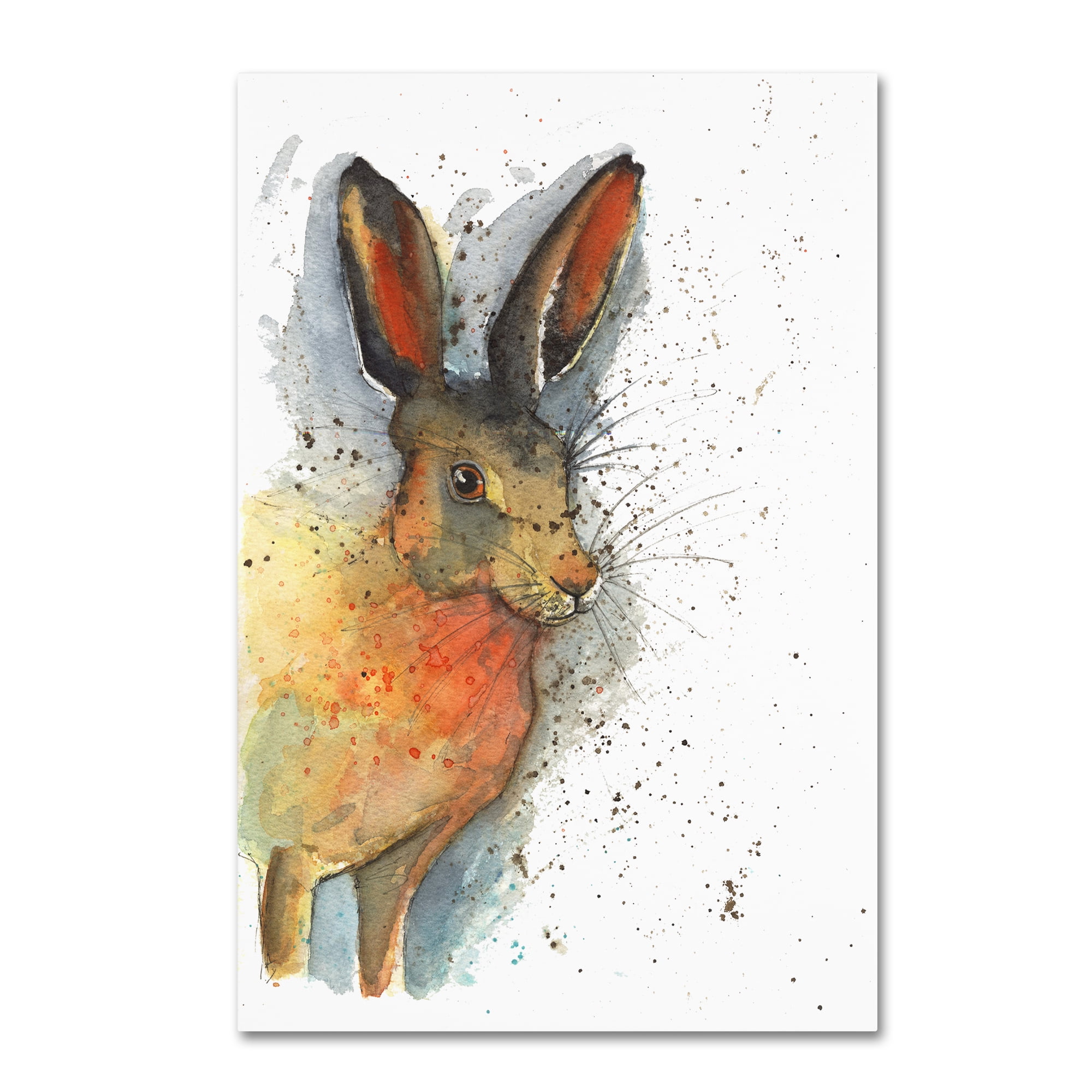 Trademark Fine Art 'Hare 3' Canvas Art by Michelle Campbell