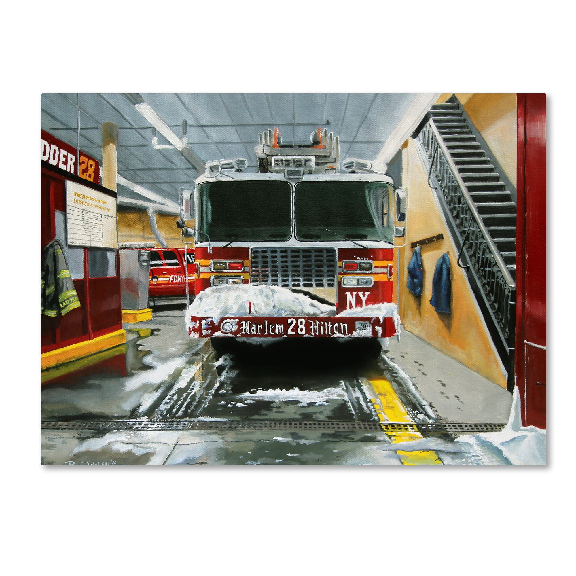 Trademark Fine Art 'Harlem Hilton Ladder 28' Canvas Art by Paul Walsh