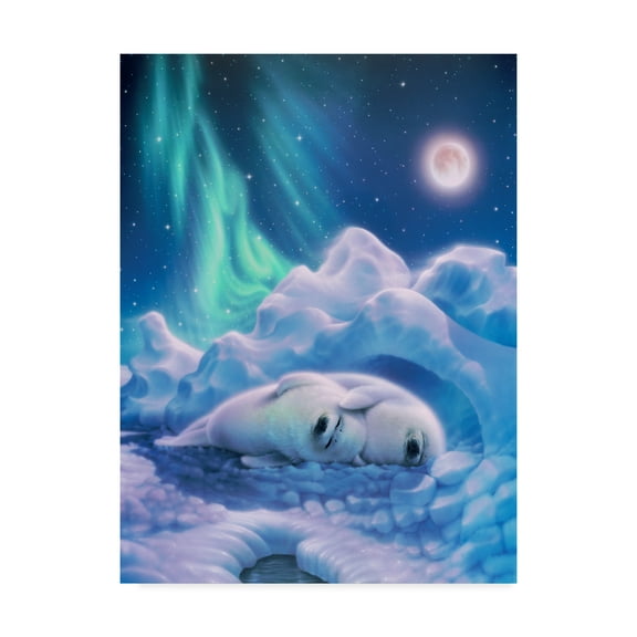 Trademark Fine Art 'Harmony Baby Seals' Canvas Art by Kirk Reinert