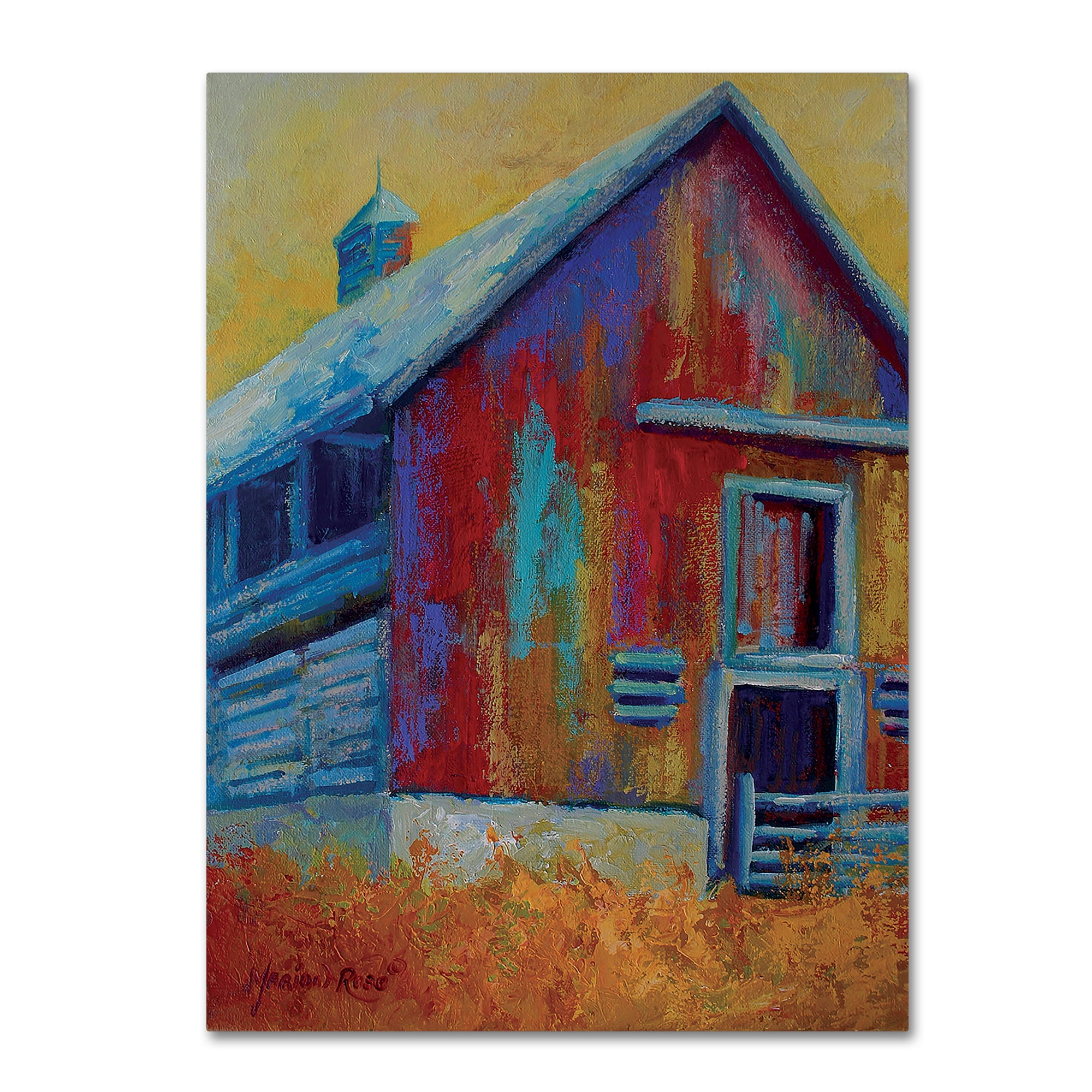 Trademark Fine Art 'Harrys Barn' Canvas Art by Marion Rose