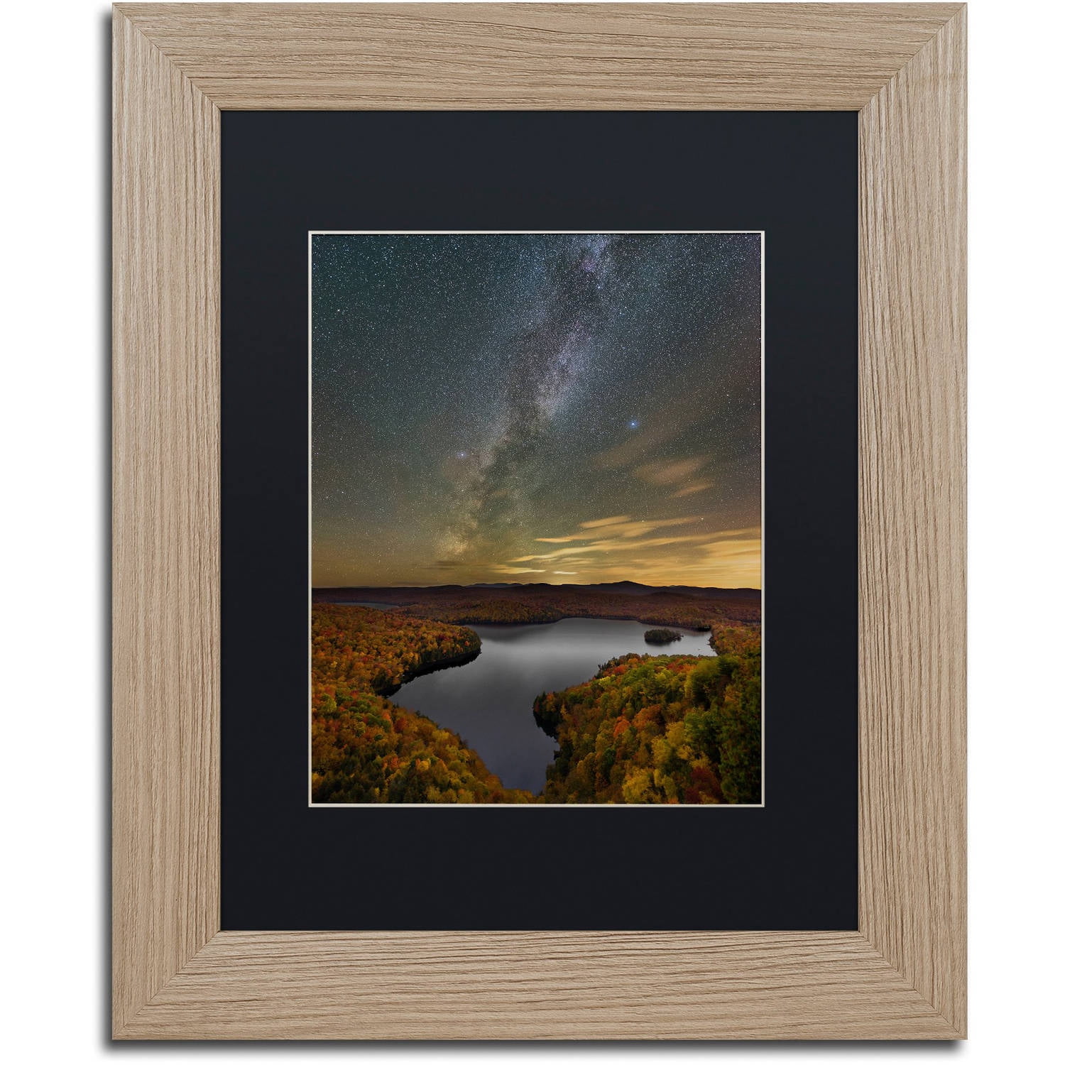 Trademark Fine Art "Harvest Sky" Canvas Art by Michael Blanchette Photography Black Matte, Birch Frame