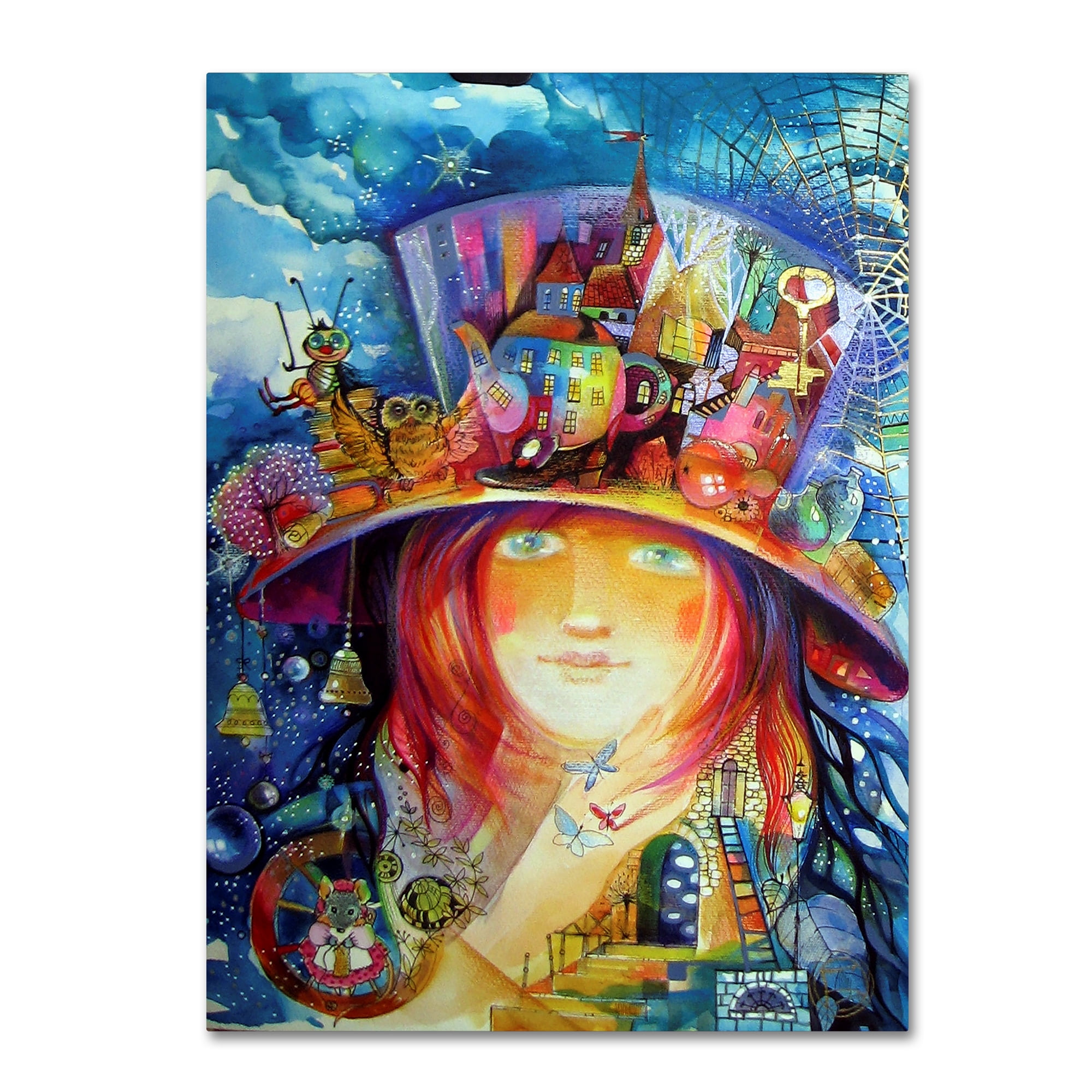 Trademark Fine Art 'Hat' Canvas Art by Oxana Ziaka