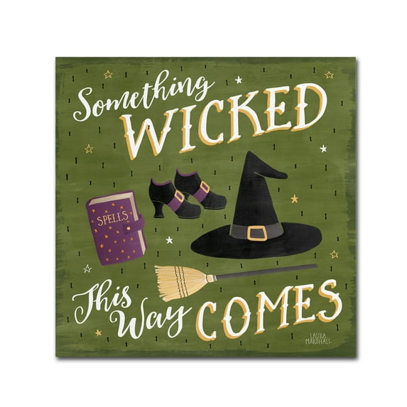 Trademark Fine Art 'Haunted Halloween VI' Canvas Art by Laura Marshall