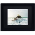 thumbnail image 1 of Trademark Fine Art "Haunted Lighthouse in the Storm" Canvas Art by Mathieu Rivrin, Black Matte, Black Frame, 1 of 4