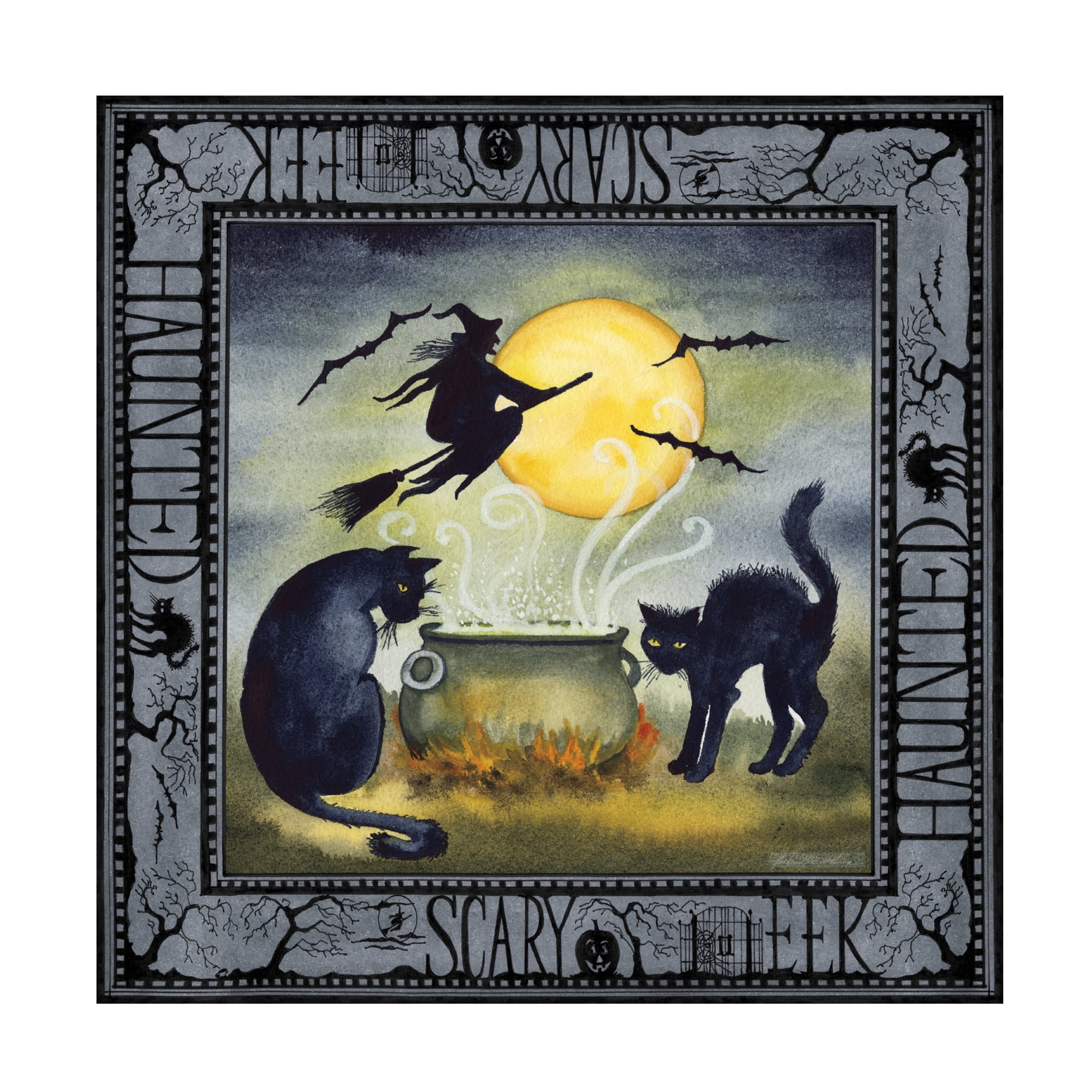 Trademark Fine Art 'Haunting Halloween Night III' Canvas Art by Kathleen Parr McKenna
