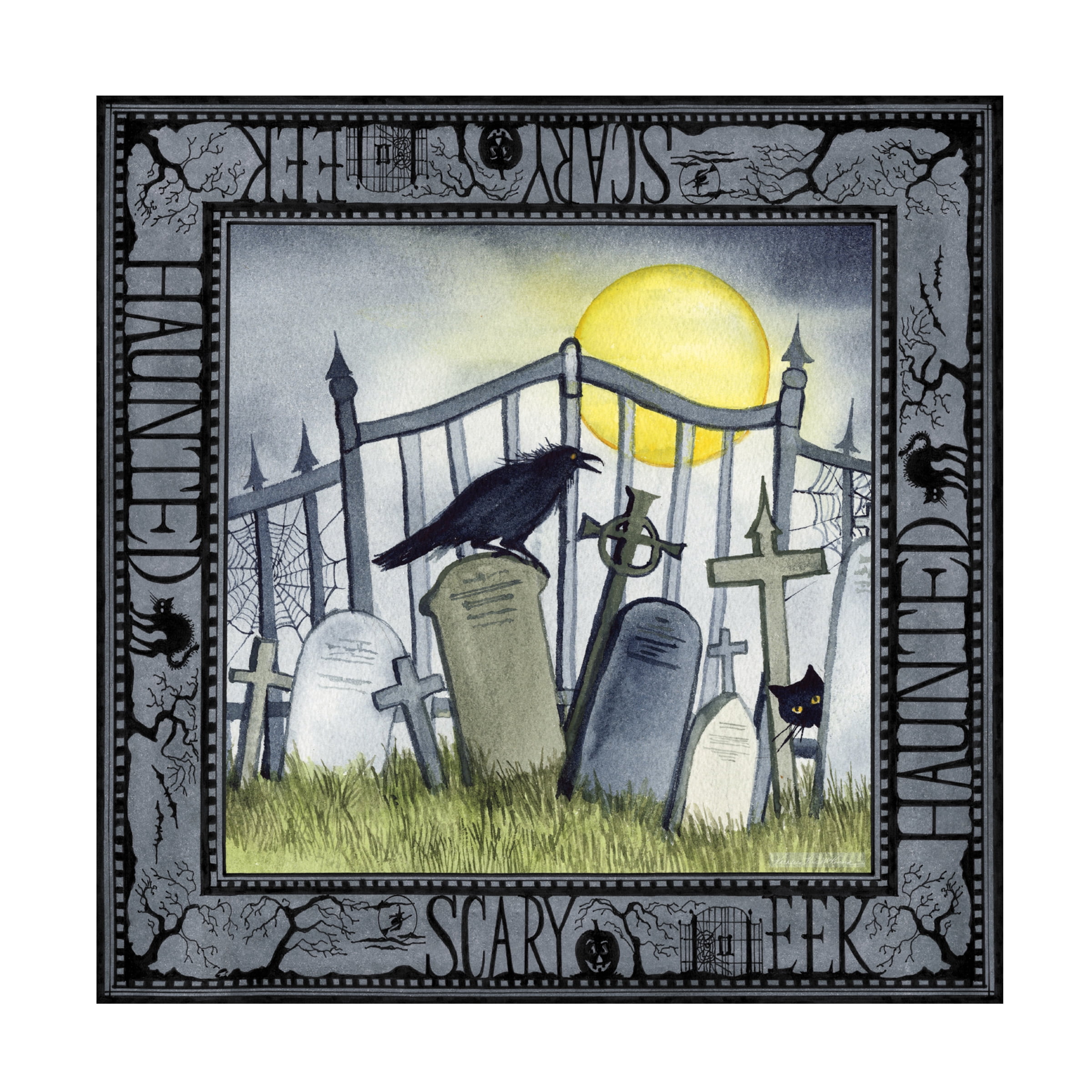 Trademark Fine Art 'Haunting Halloween Night IV' Canvas Art by Kathleen Parr McKenna