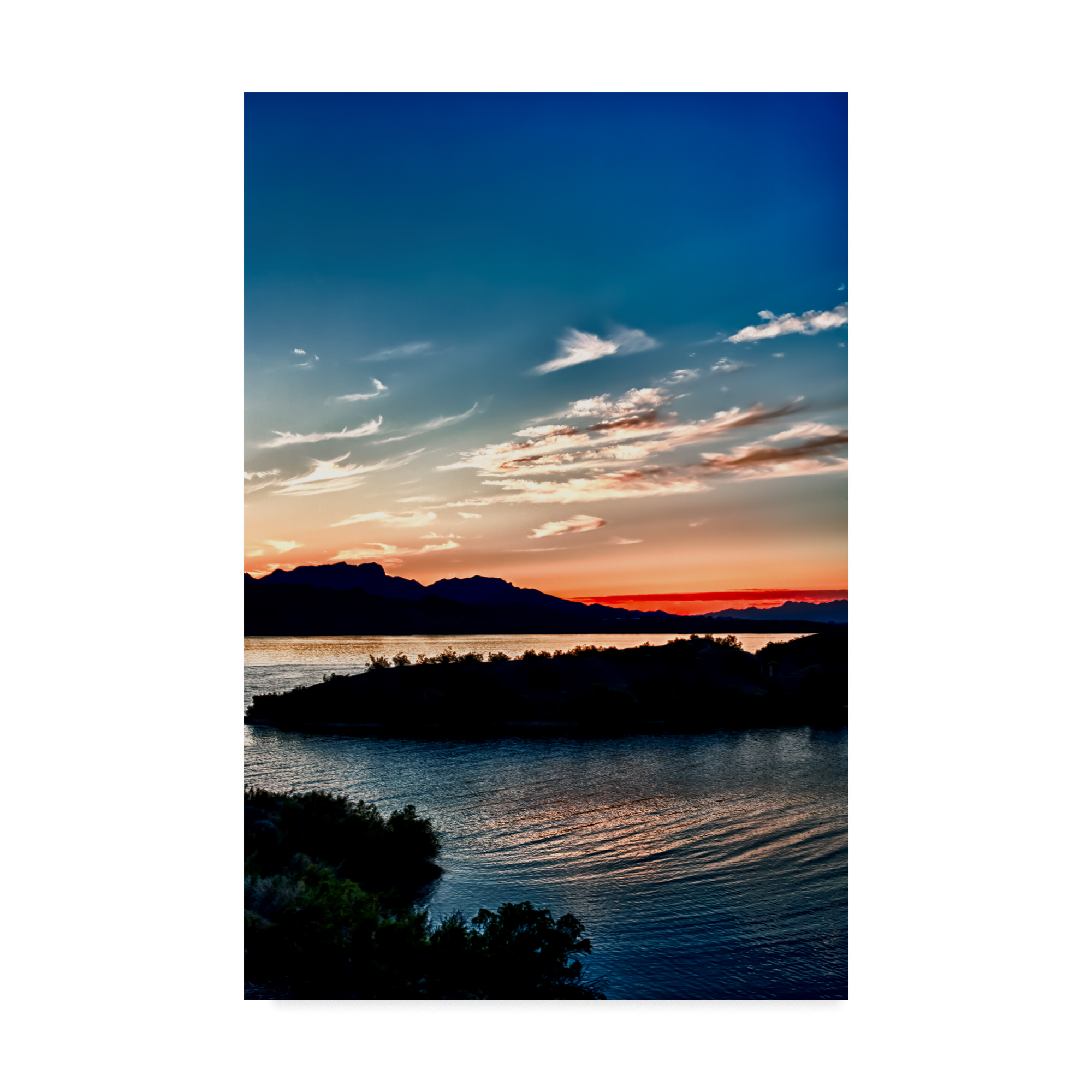Trademark Fine Art 'Havasu Sunset Ii' Canvas Art by Janice Sullivan