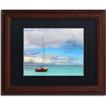 Trademark Fine Art "Hawaii 3" Canvas Art by Jason Shaffer, Black Matte, Wood Frame