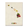 thumbnail image 1 of Trademark Fine Art "Hawaii Map" Canvas Wall Art by Michael Tompsett, 1 of 6