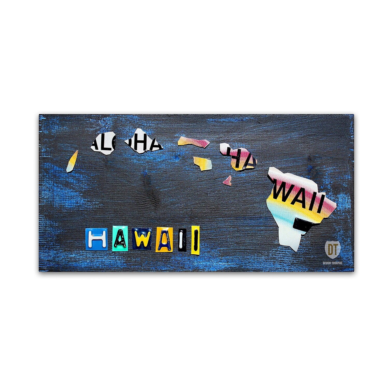 Trademark Fine Art 'Hawaii State Map' Canvas Art by Design Turnpike