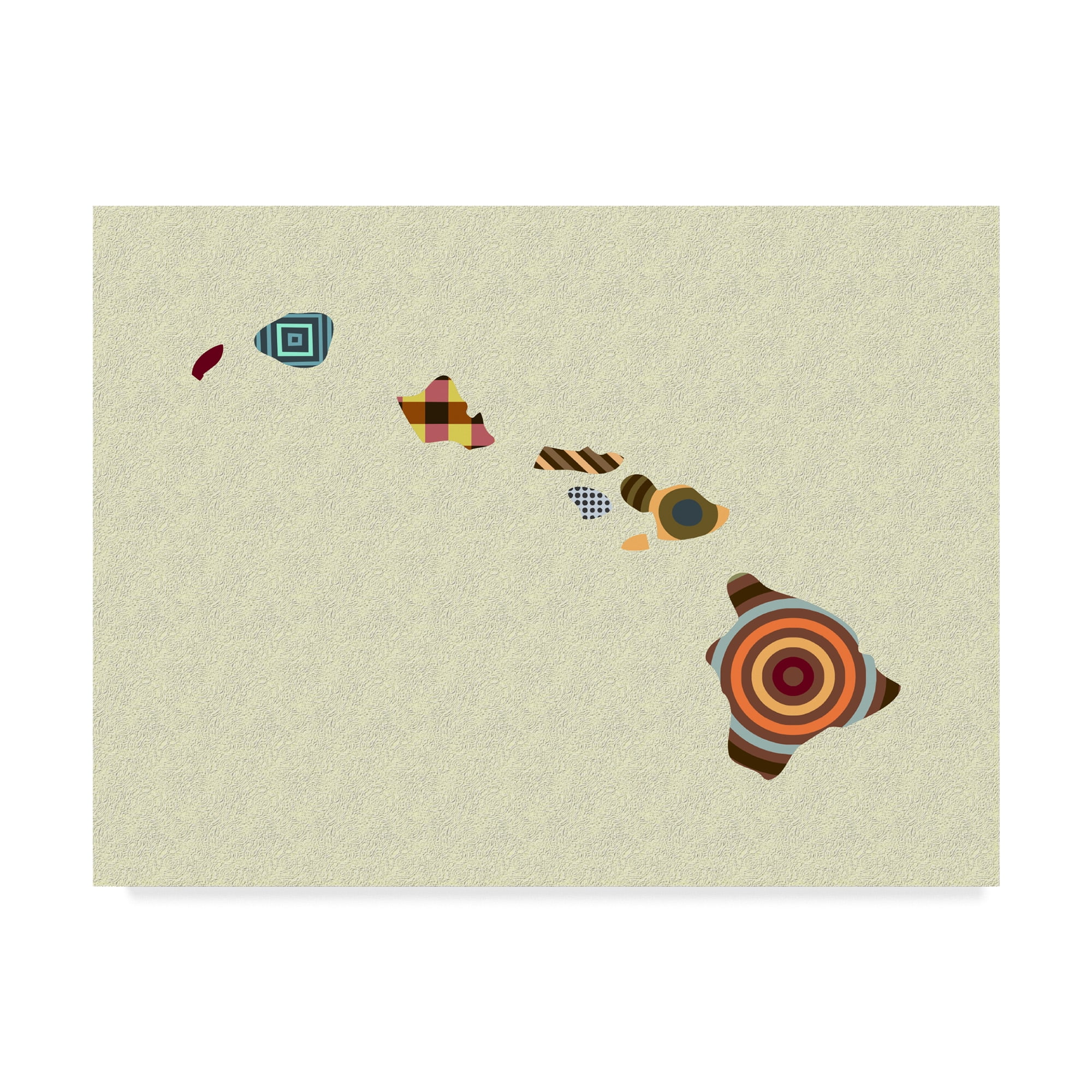 Trademark Fine Art 'Hawaii State Map' Canvas Art by Lanre Adefioye