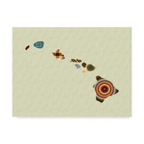 Trademark Fine Art 'Hawaii State Map' Canvas Art by Lanre Adefioye