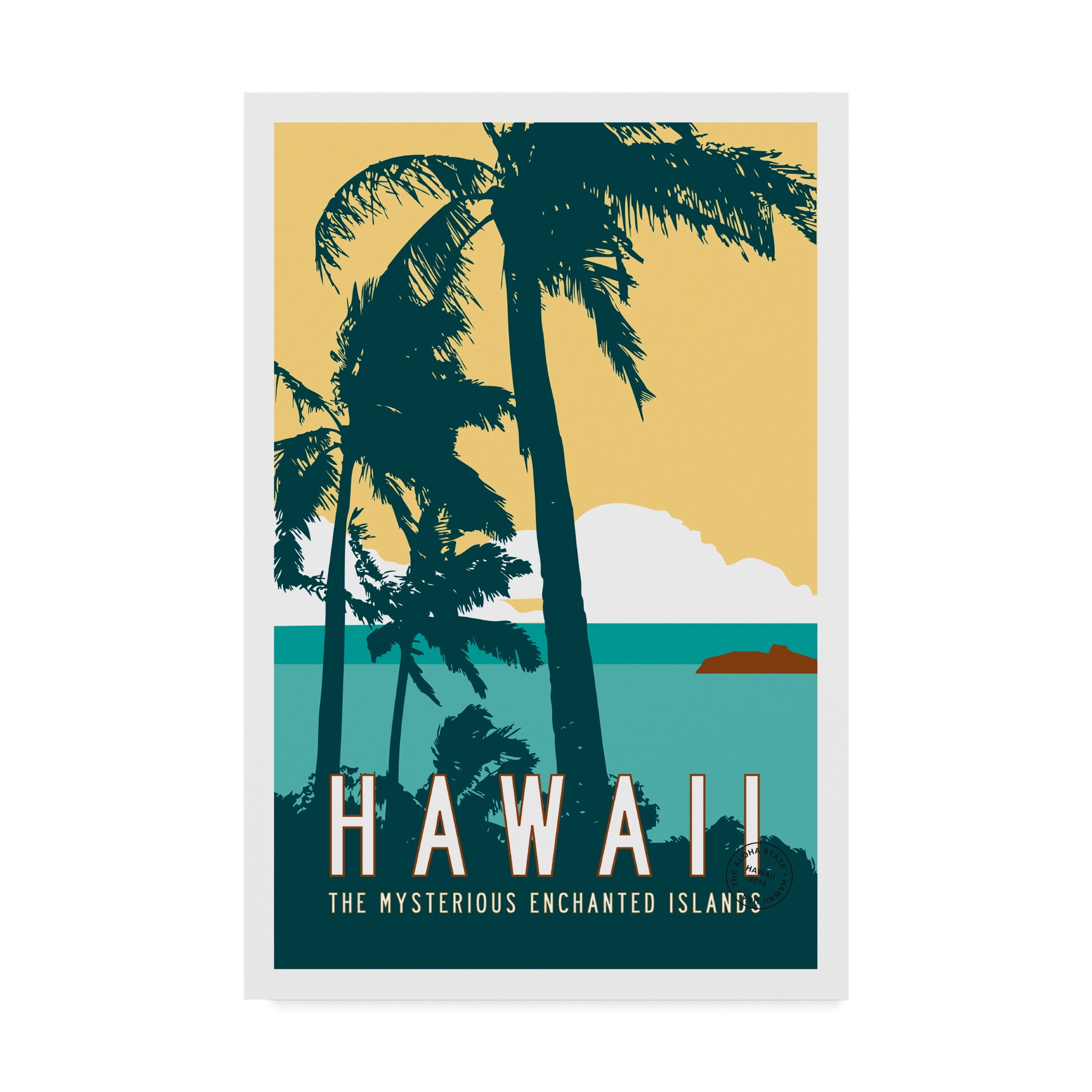 Trademark Fine Art 'Hawaii Travel Poster' Canvas Art by Michael Jon Watt