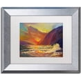 thumbnail image 1 of Trademark Fine Art "Hawaiian Coastal Sunset" Canvas Art by Manor Shadian, White Matte, Silver Frame, 1 of 4