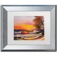 thumbnail image 1 of Trademark Fine Art "Hawaiian Glow" Canvas Art by Manor Shadian, White Matte, Silver Frame, 1 of 4