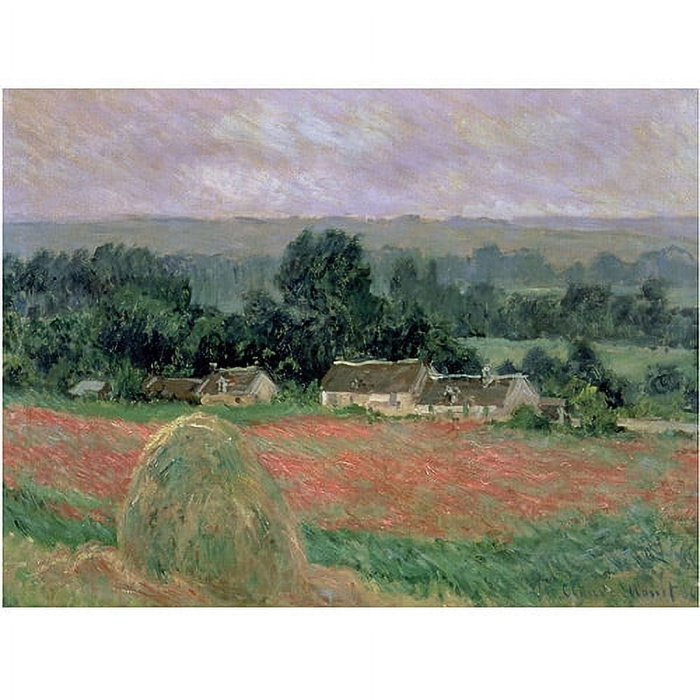 Trademark Fine Art "Haystack at Giverny 1886" Canvas Art by Claude Monet