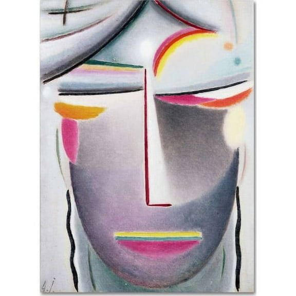 Trademark Fine Art Alexej von Jawlensky Head (Dark Buddha) Canvas Wall Art - 24x32