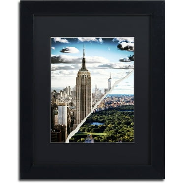 Trademark Fine Art "Head in the Clouds" Canvas Art by Philippe Hugonnard Black Mat, Black Frame