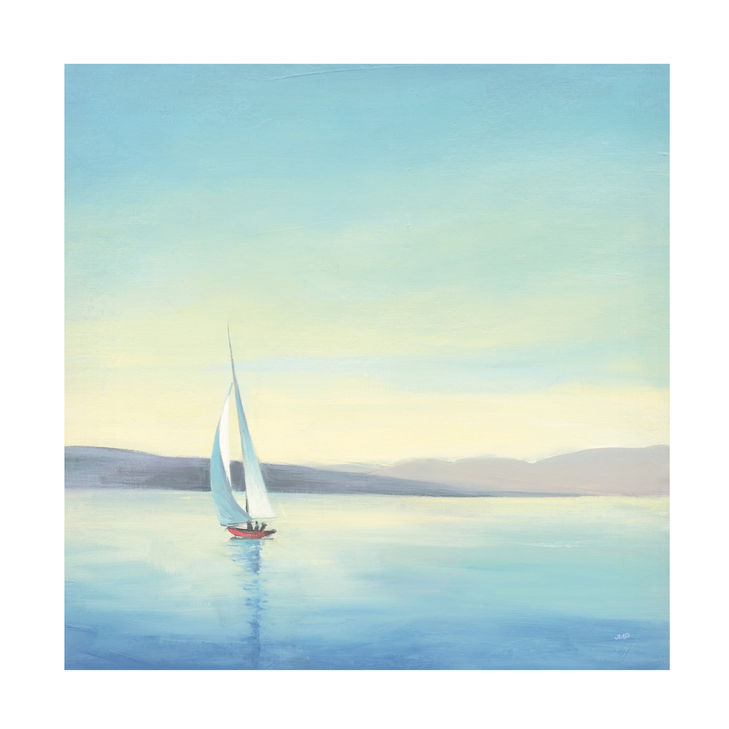 Trademark Fine Art 'Heading Home Sailboat' Canvas Art by Julia Purinton