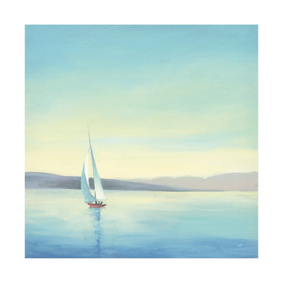 Trademark Fine Art 'Heading Home Sailboat' Canvas Art by Julia Purinton