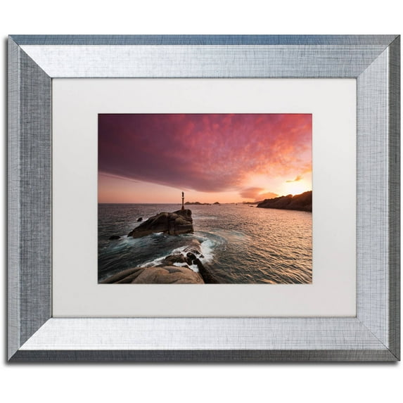 Trademark Fine Art "Hearing Voices" Canvas Art by Philippe Sainte-Laudy, White Matte, Silver Frame