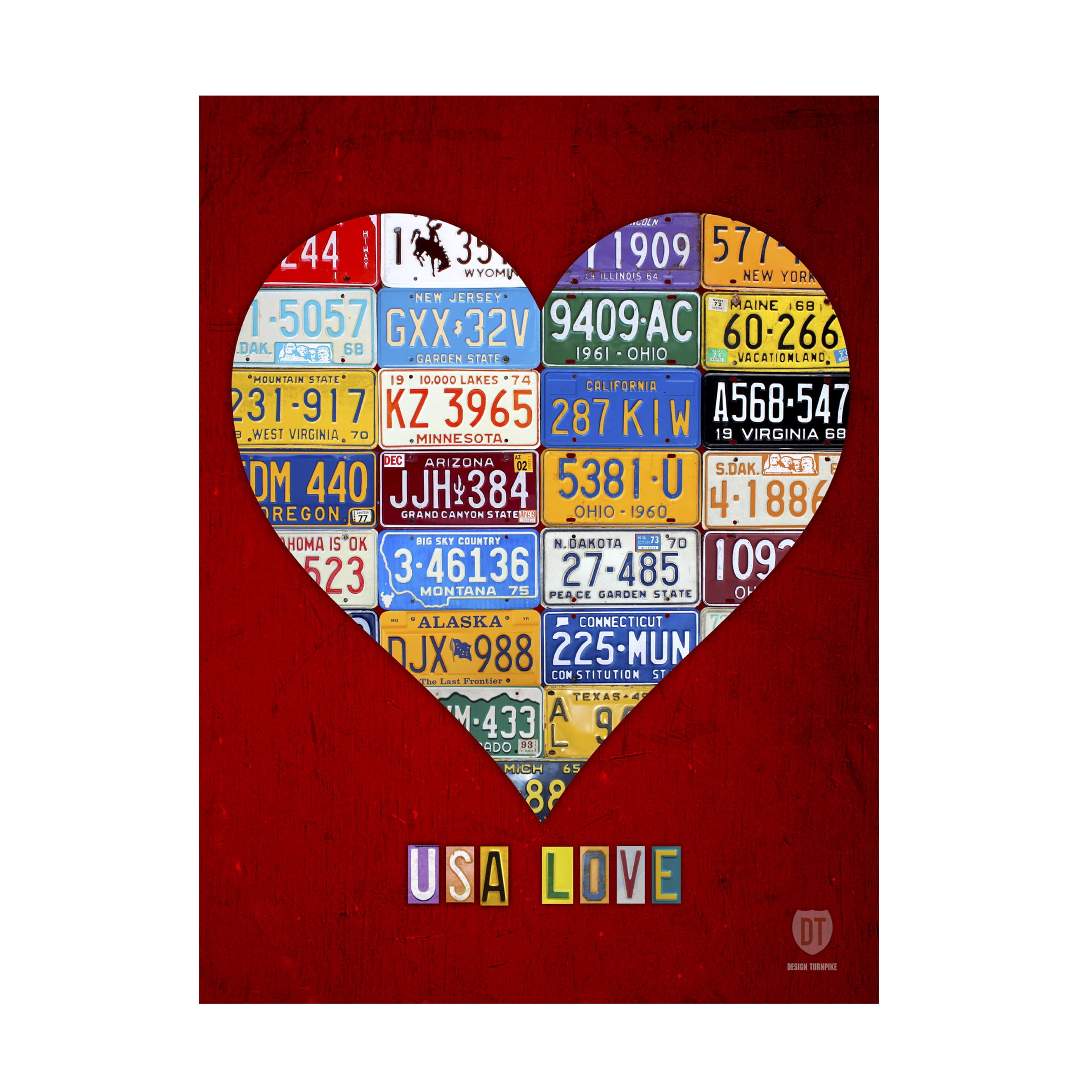 Trademark Fine Art 'Heart' Canvas Art by Design Turnpike