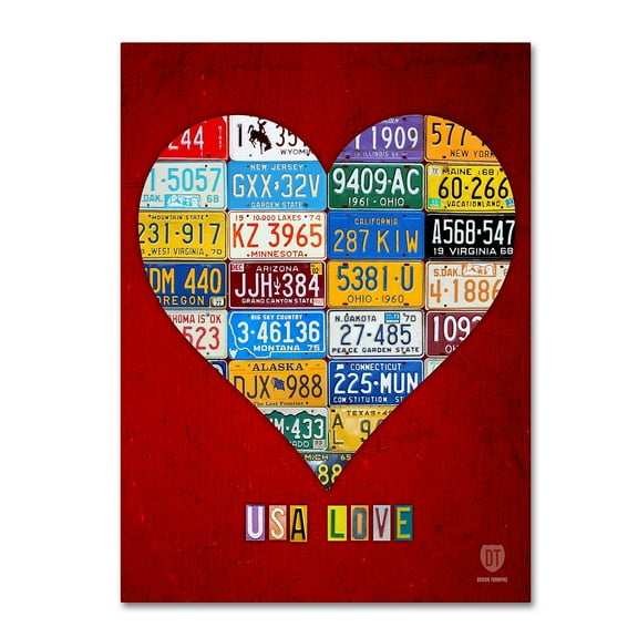 Trademark Fine Art 'Heart' Canvas Art by Design Turnpike