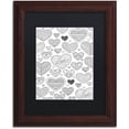 thumbnail image 1 of Trademark Fine Art "Hearts on Hearts" Canvas Art by Hello Angel, Black Matte, Wood Frame, 1 of 4