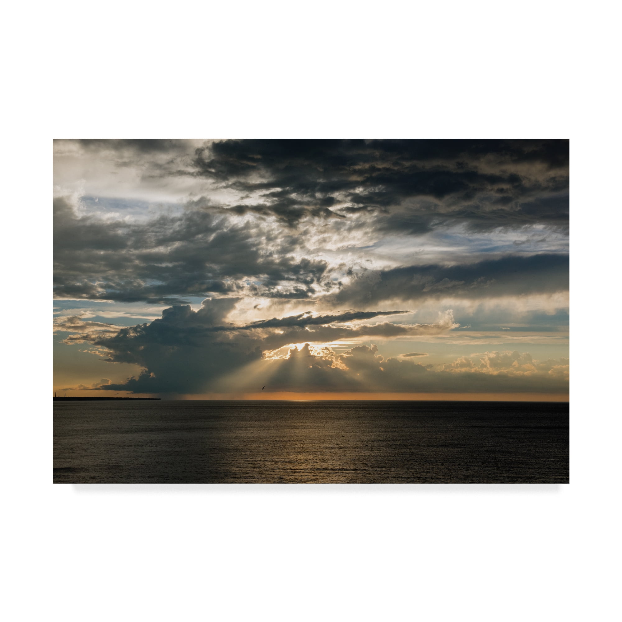 Trademark Fine Art 'Heavenly Great Lake Sunset' Canvas Art by Kurt Shaffer