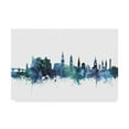 thumbnail image 1 of Trademark Fine Art 'Heidelberg Germany Blue Teal Skyline' Canvas Art by Michael Tompsett, 1 of 3